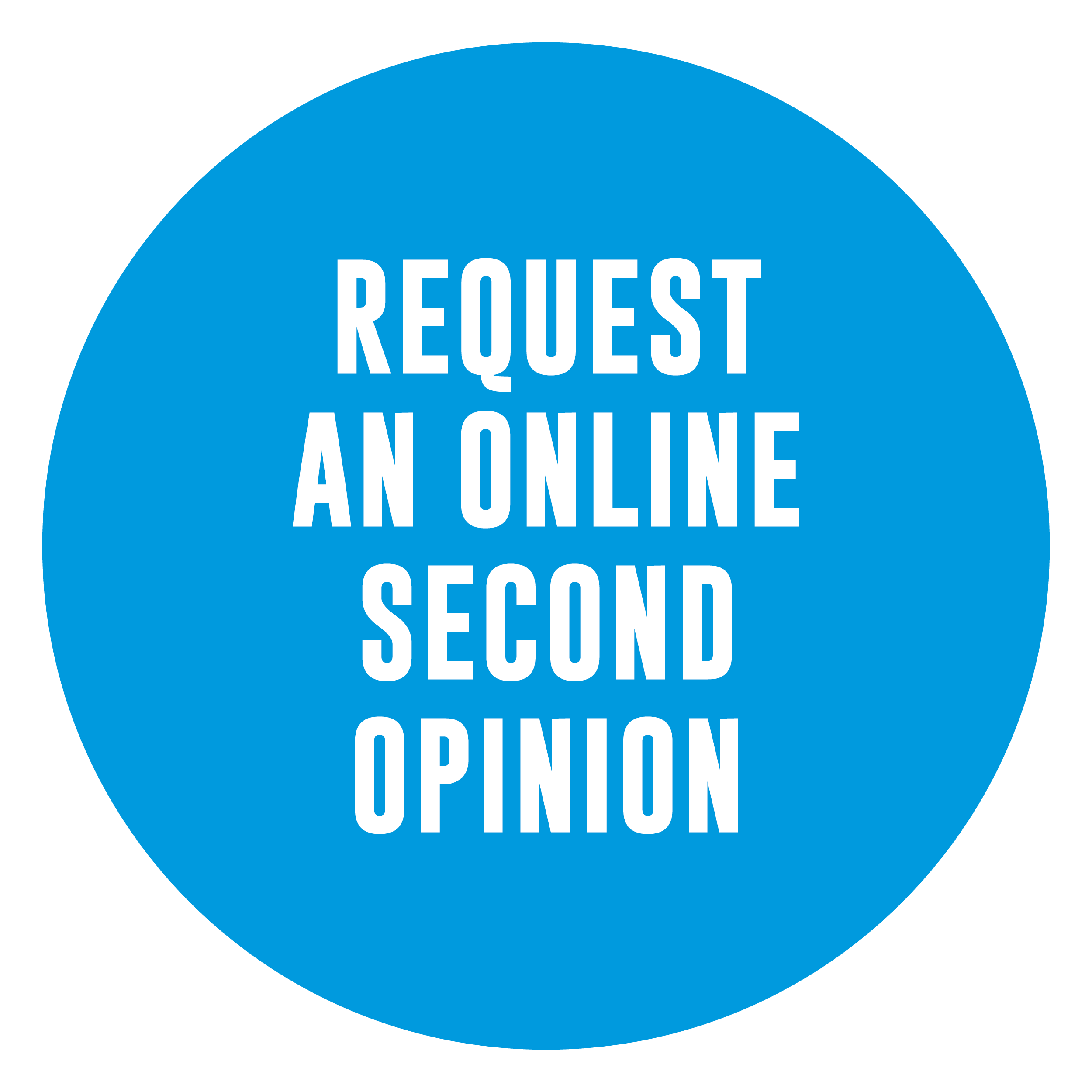 Request a second opinion button